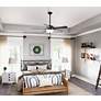 4_Hunter 52 inch Swanson Matte Black Ceiling Fan with LED Light Kit more views