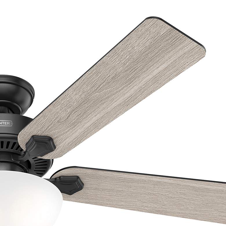 Image 6 Hunter 52 inch Swanson Matte Black Ceiling Fan with LED Light Kit more views