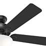 7_Hunter 52 inch Swanson Matte Black Ceiling Fan with LED Light Kit more views