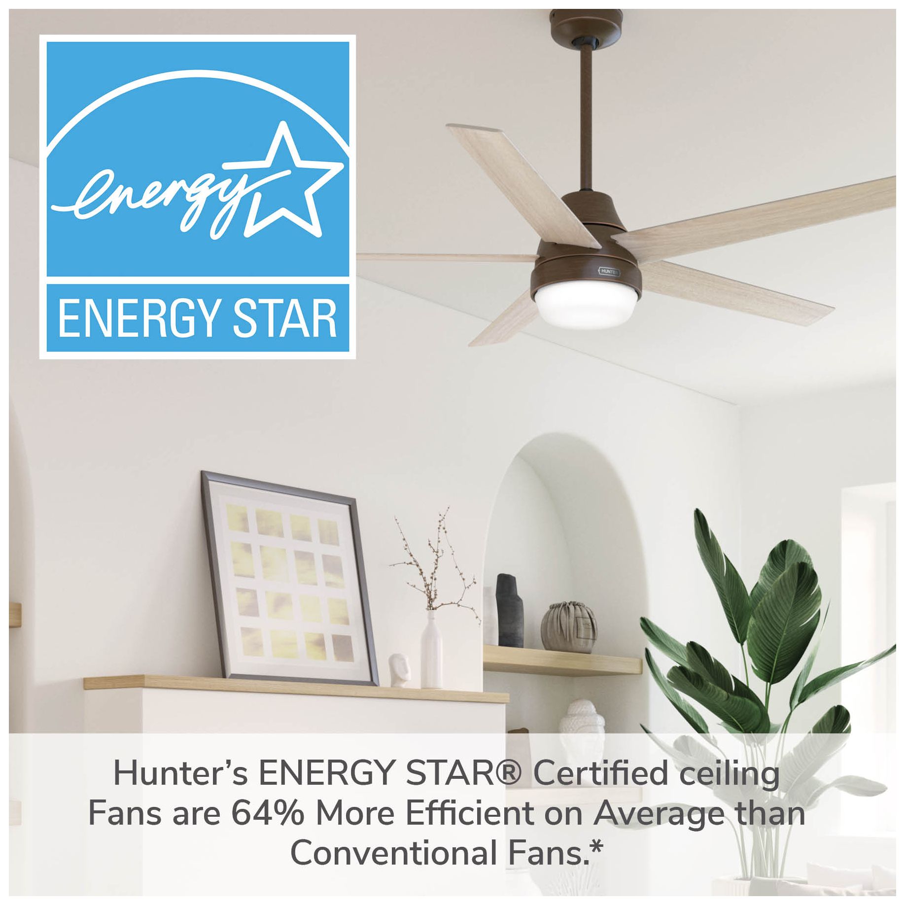 Hunter 60" Aerodyne Wi-Fi Matte Bronze F
