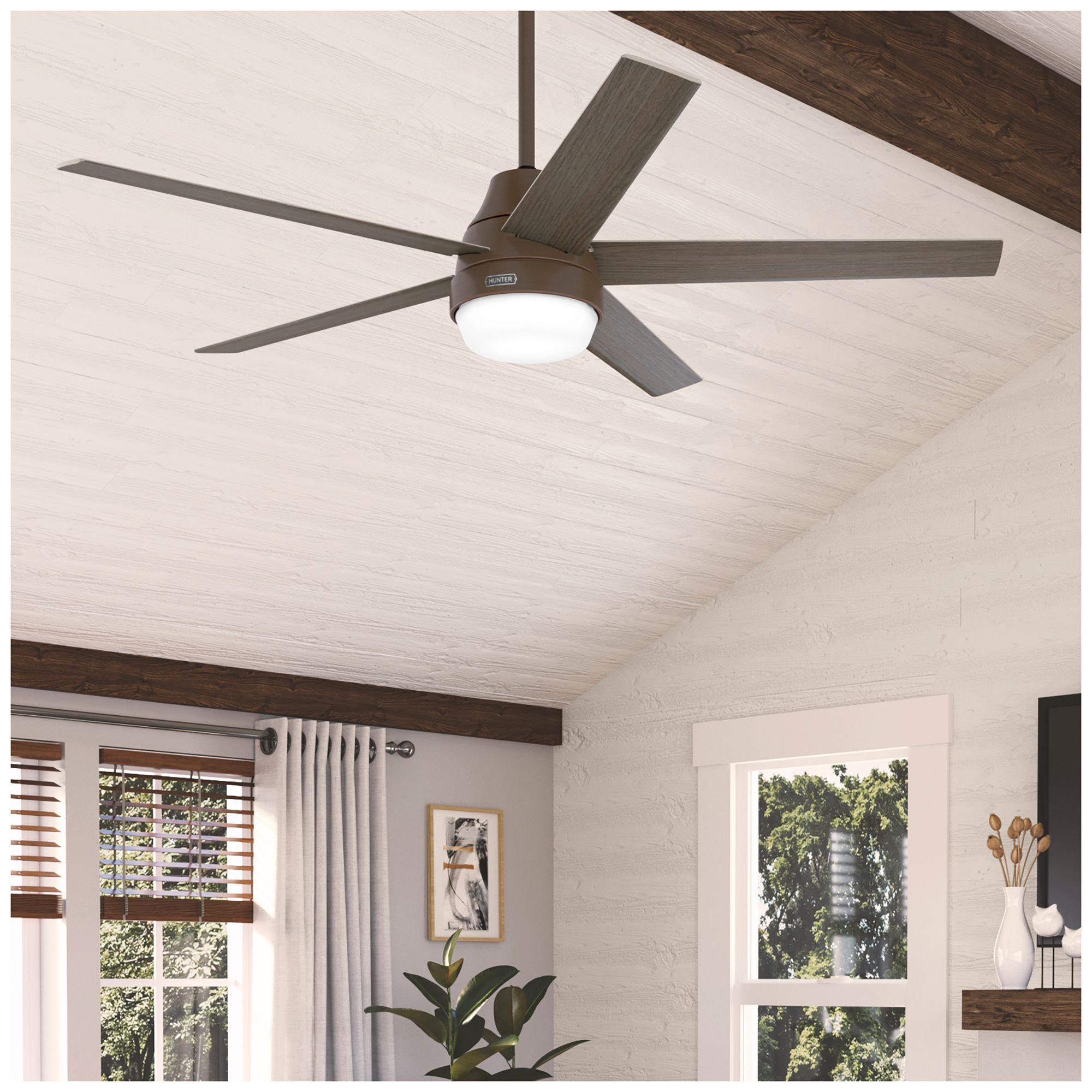 Image 5 Hunter 60" Aerodyne Wi-Fi Matte Bronze F more views