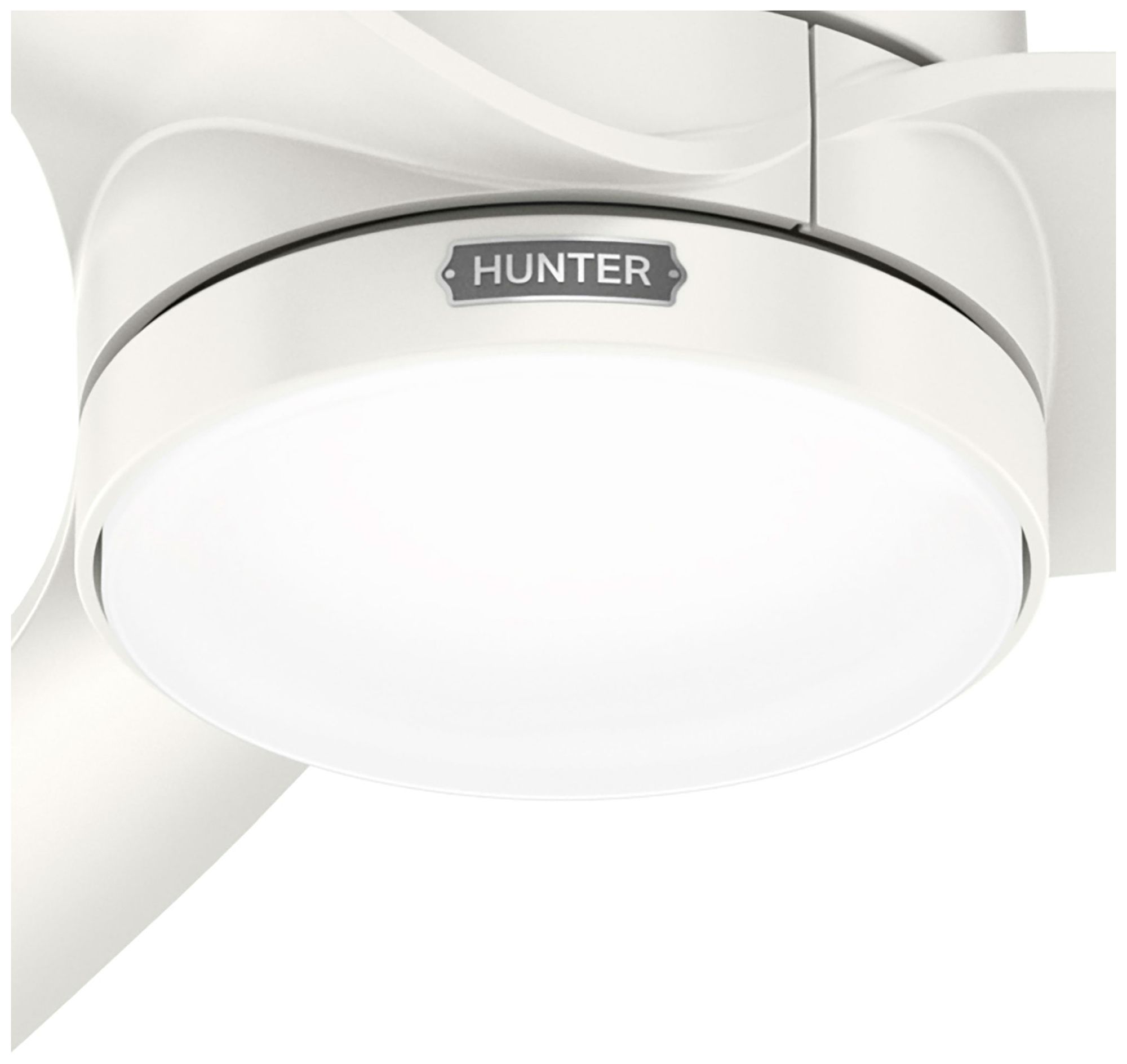 Hunter 60" Bolsa Fresh White Fan with LED Light Kit and Handheld Remote