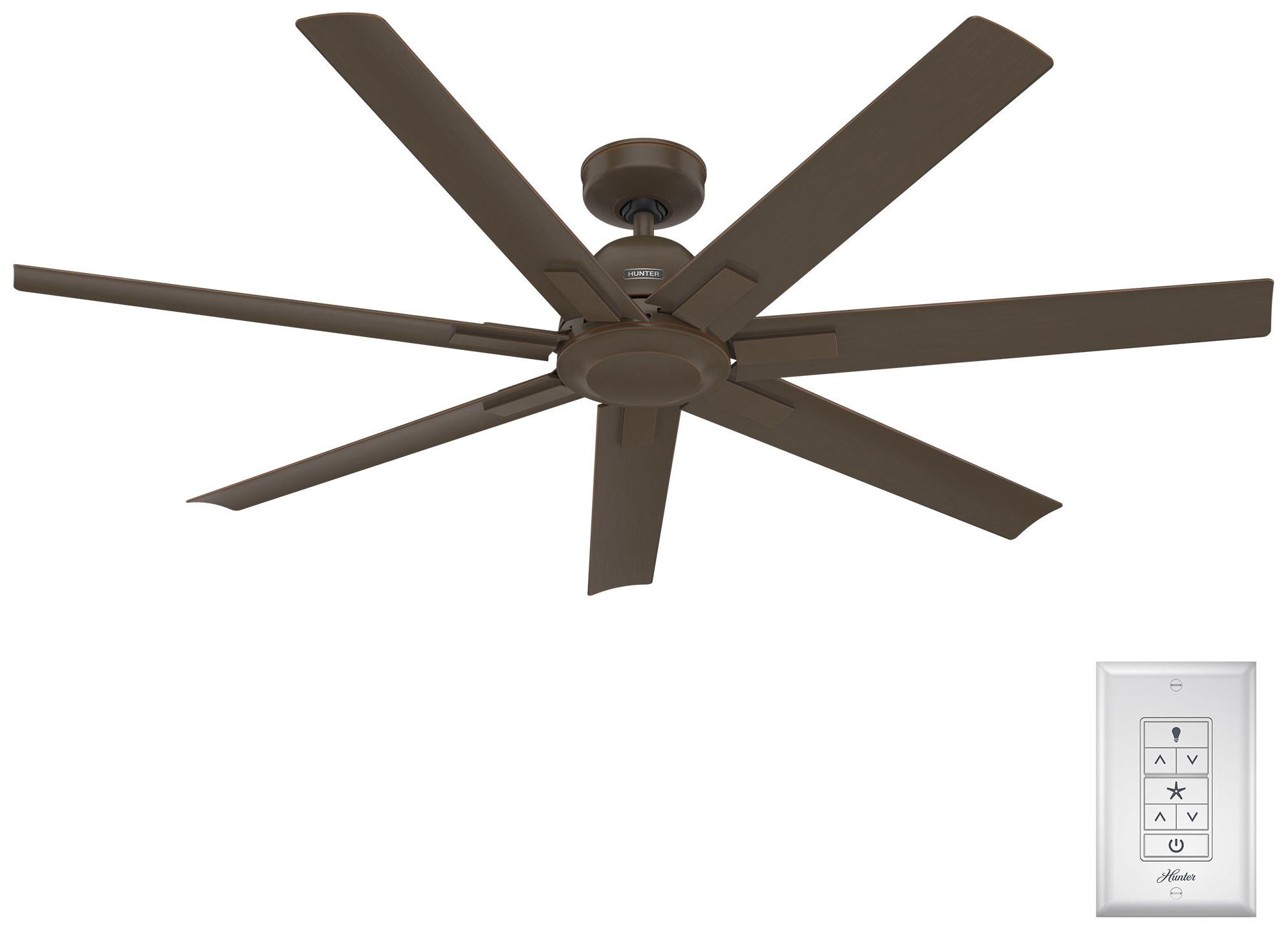 Thumbnail3 of Hunter 60" Downtown ENERGY STAR Matte Bronze Damp Rated Ceiling Fan more views