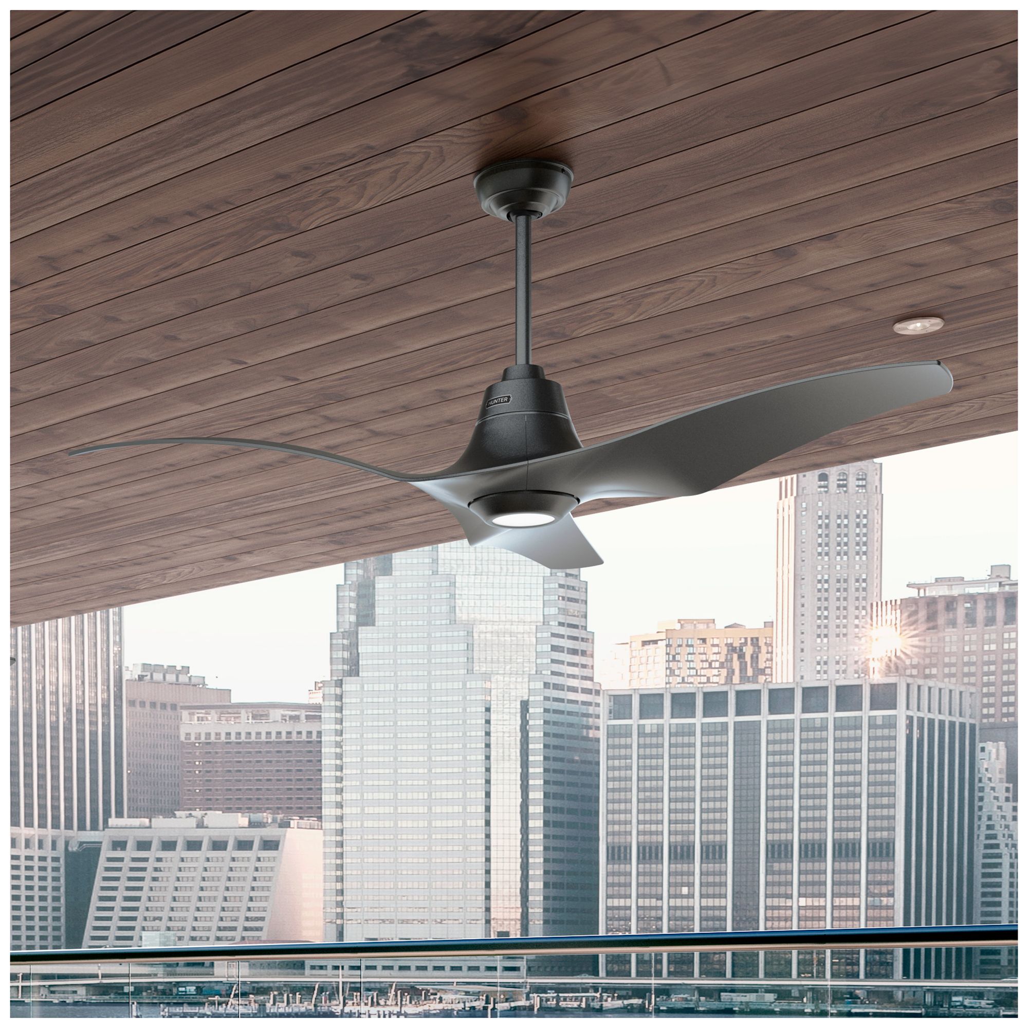 Image 3 Hunter 60 inch Arwen ENERGY STAR Granite Damp Rated Ceiling Fan more views