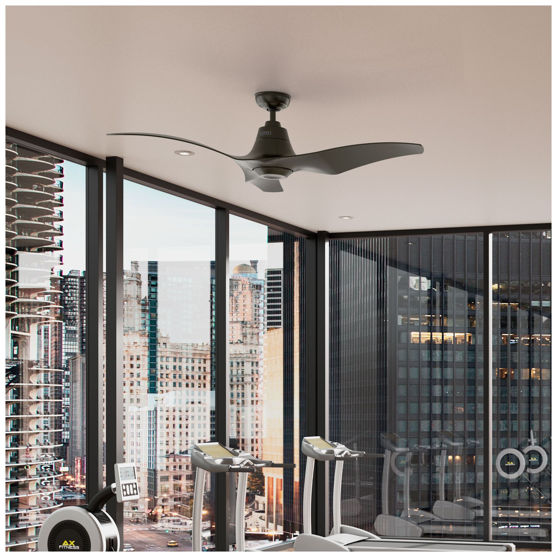 Hunter 60 inch Arwen ENERGY STAR Granite Damp Rated Ceiling Fan