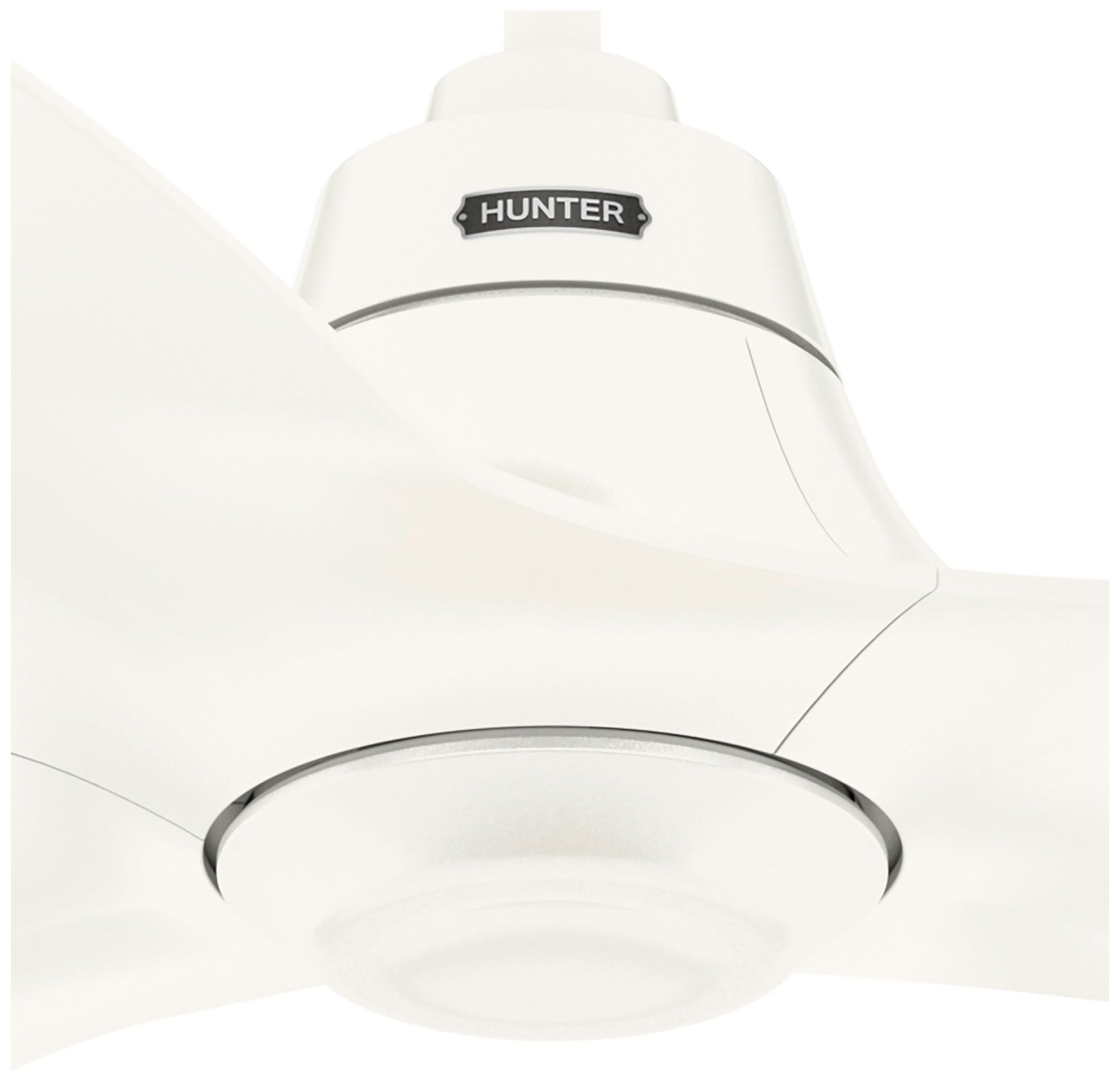 Hunter 60 inch Arwen ENERGY STAR Matte White Damp Rated Ceiling Fan