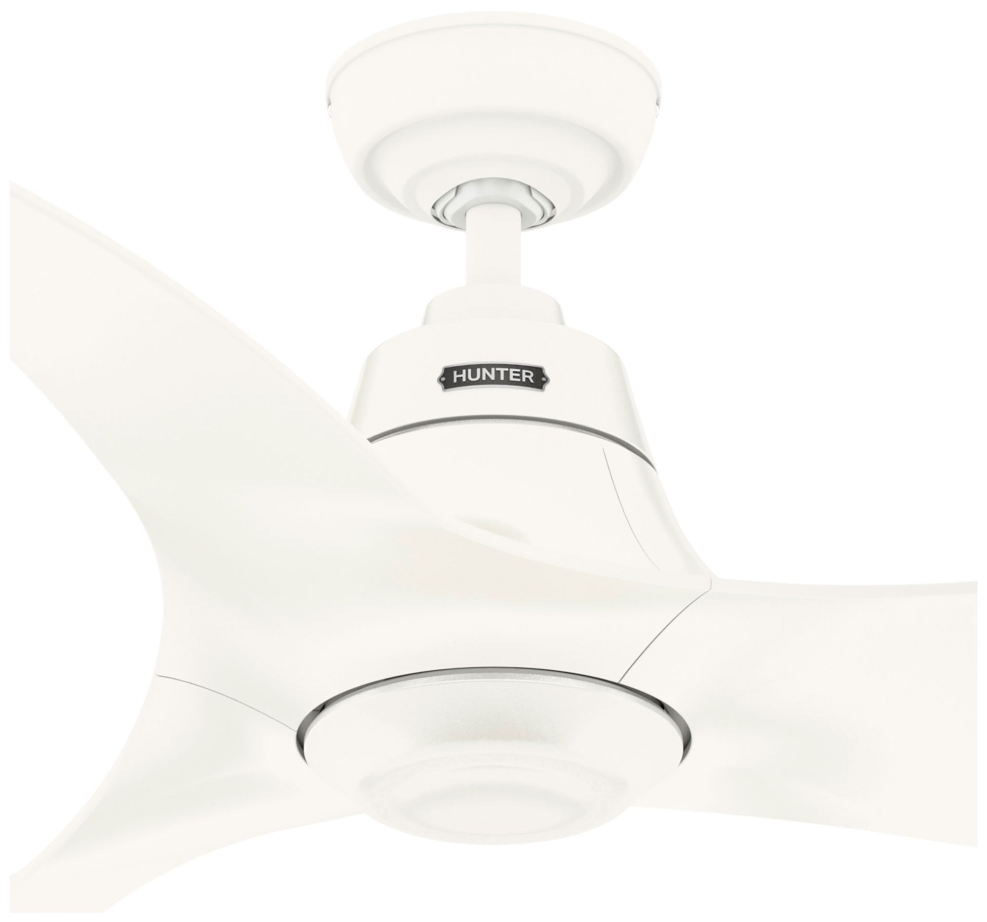 Hunter 60 inch Arwen ENERGY STAR Matte White Damp Rated Ceiling Fan