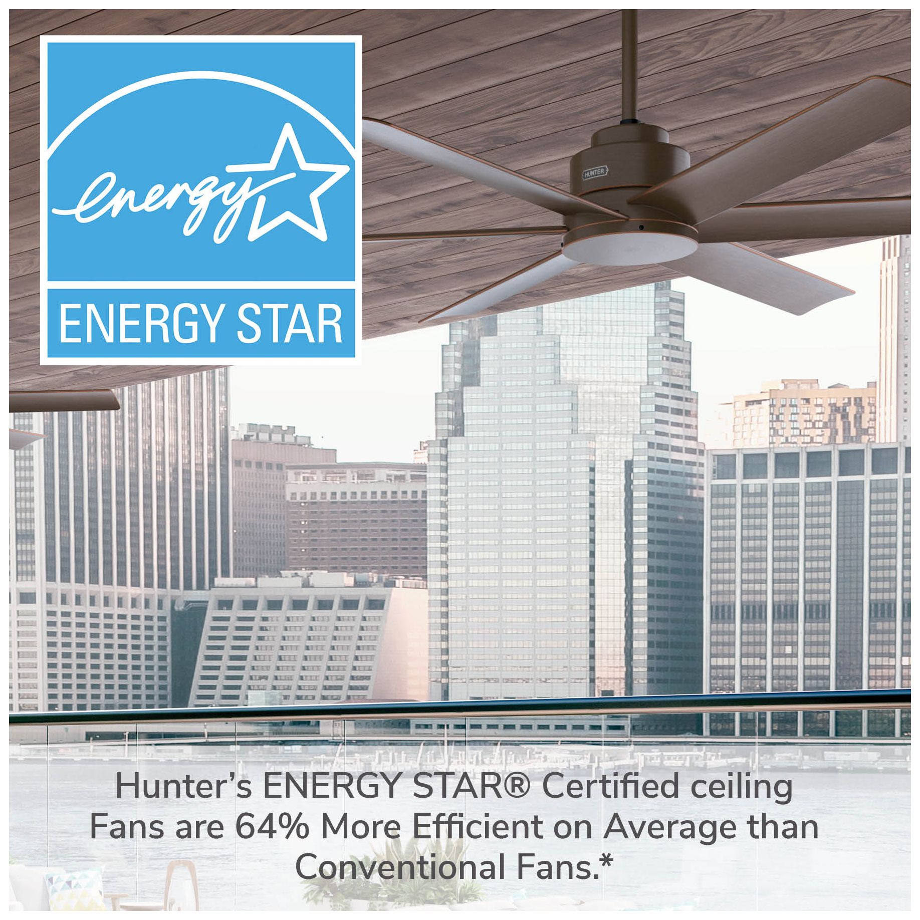 Hunter 60" Kennicott ENERGY STAR Matte B