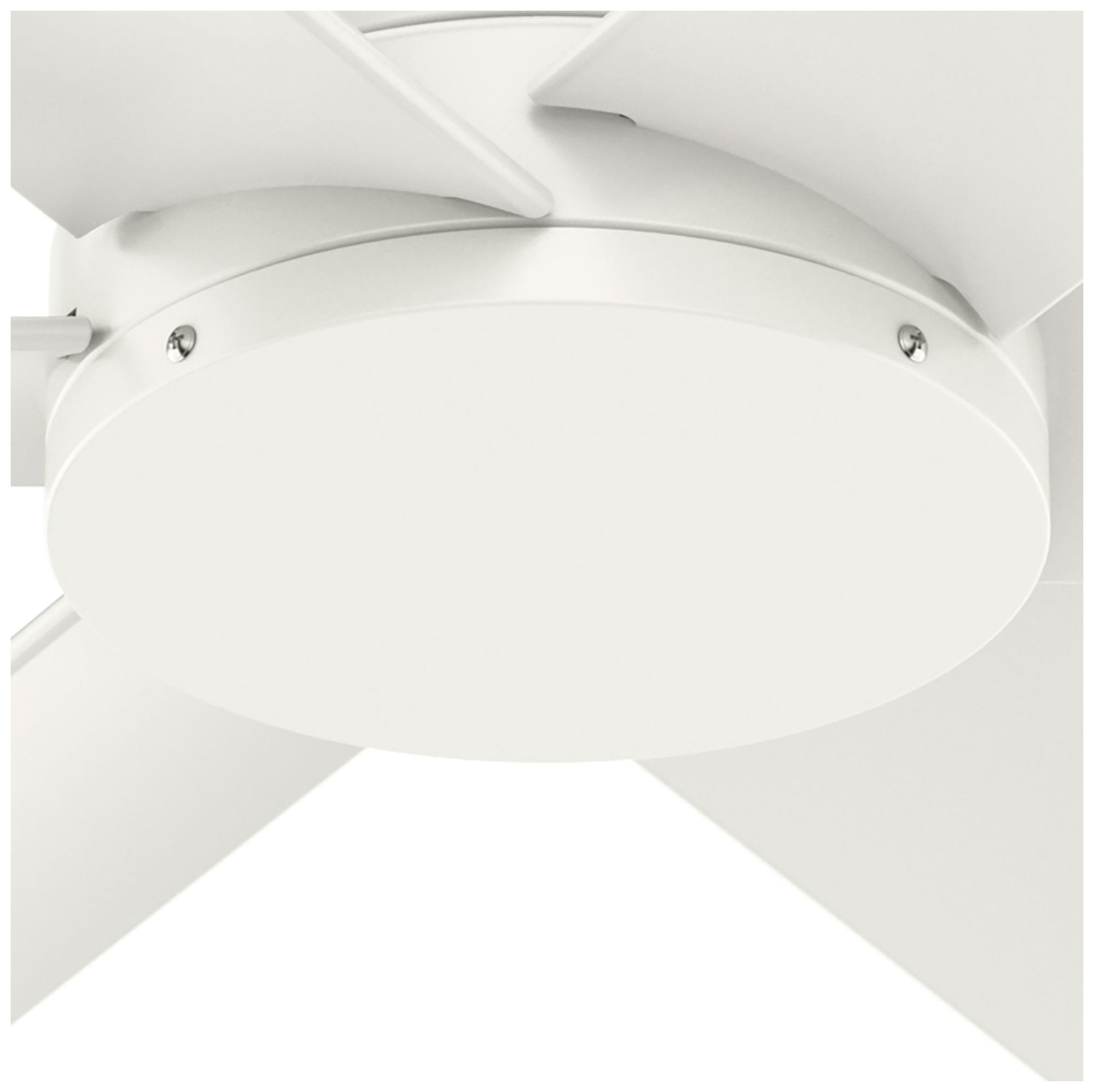 Hunter 60" Kennicott ENERGY STARA Fresh White Damp Rated Fan with Remote