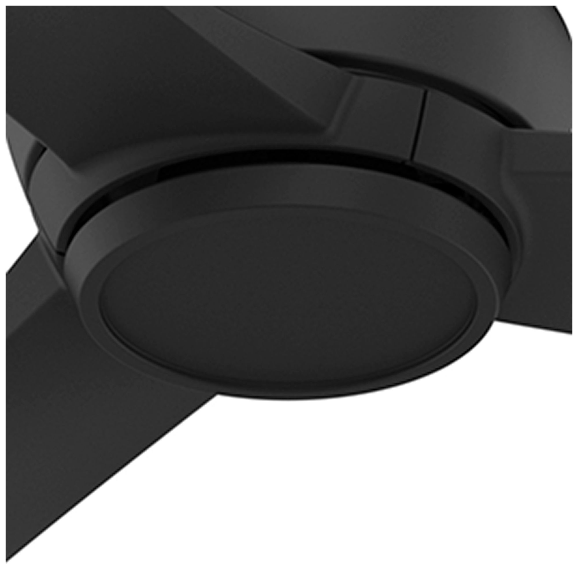 Hunter 60" Mazzini Matte Black Damp Rated Ceiling Fan and Handheld Remote