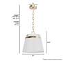 3_Hunter Ada Lee Alturas Gold 1 Light Small Pendant more views