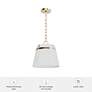 5_Hunter Ada Lee Alturas Gold 1 Light Small Pendant more views