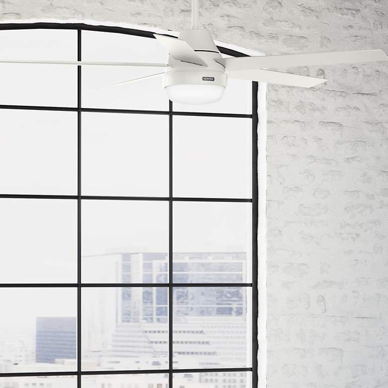 Image 1 Hunter Aerodyne LED 60 in Fresh White ENERGY STAR Indoor Fan