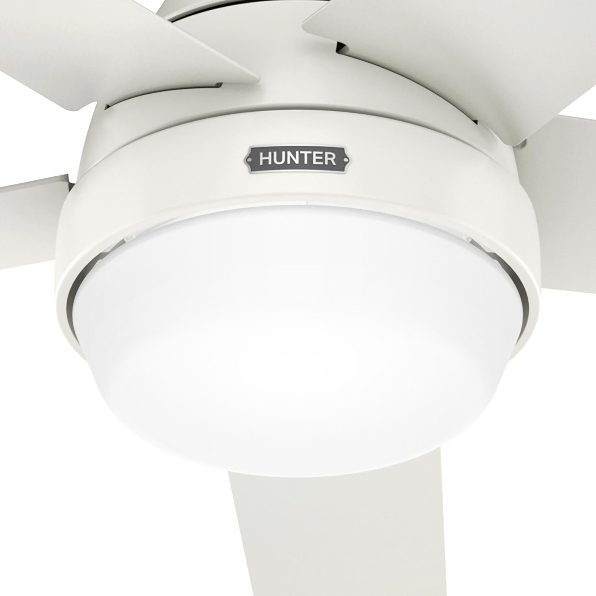 Hunter Aerodyne LED 60 in Fresh White ENERGY STAR Indoor Fan