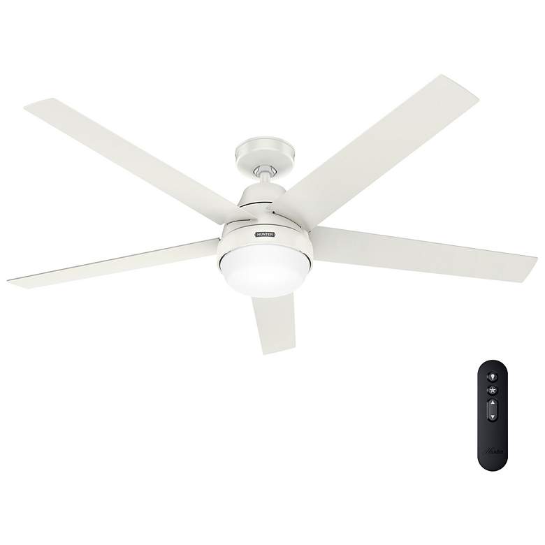 Image 4 Hunter Aerodyne LED 60 in Fresh White ENERGY STAR Indoor Fan more views