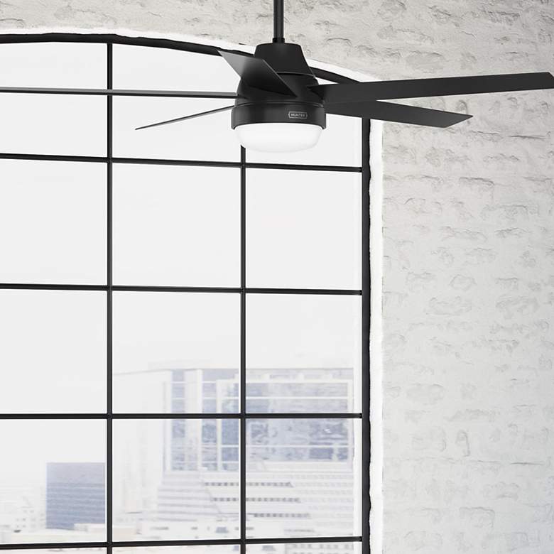 Image 1 Hunter Aerodyne LED 60 in Matte Black ENERGY STAR Indoor Fan