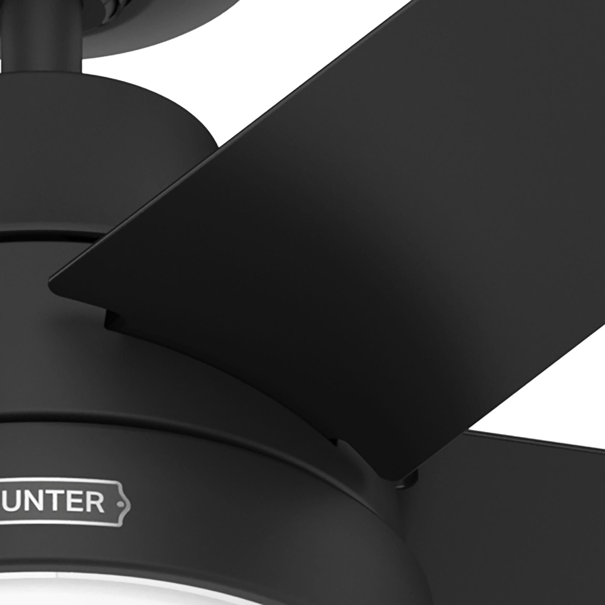 Hunter Aerodyne LED 60 in Matte Black ENERGY STAR Indoor Fan