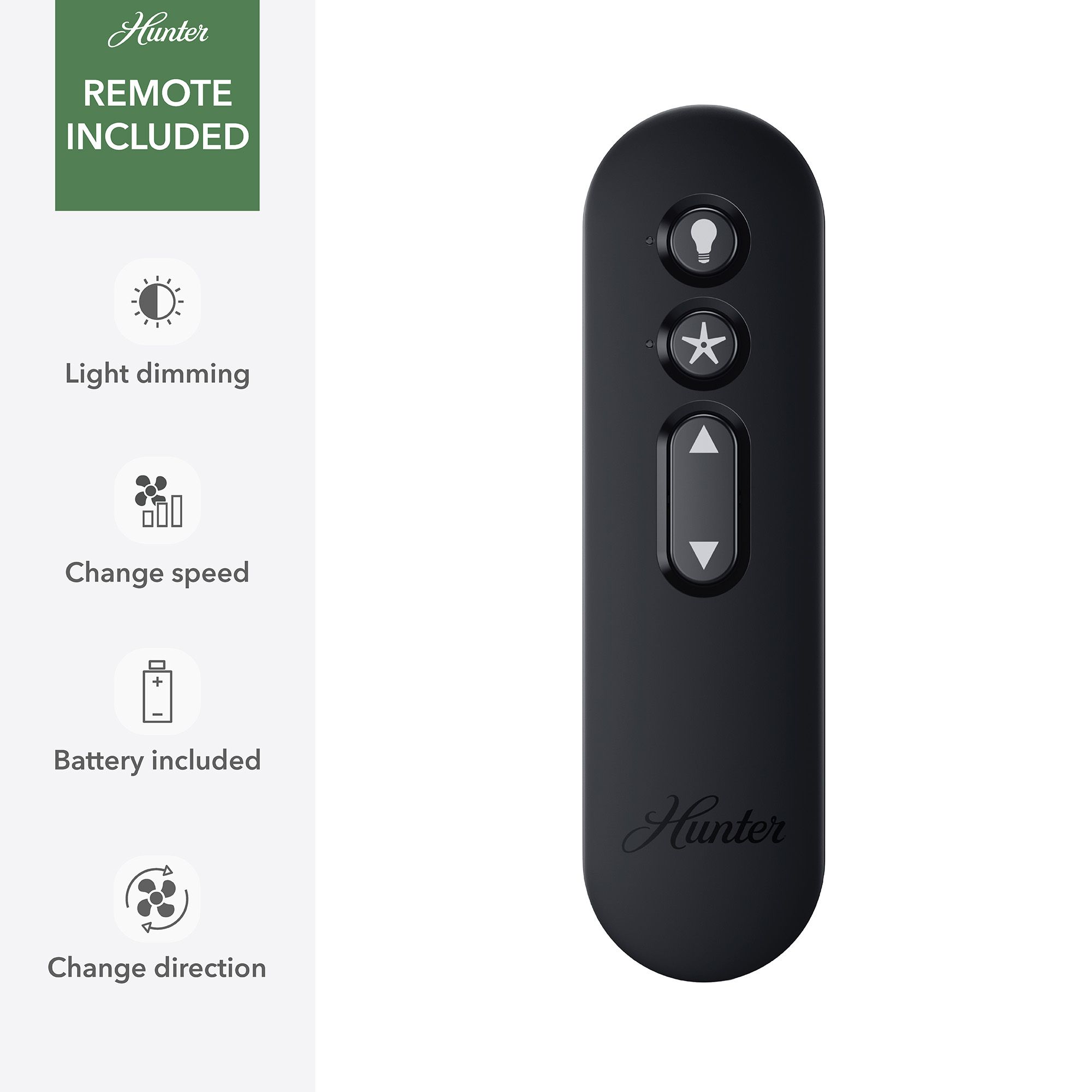 Hunter Aerodyne LED 60 in Matte Black ENERGY STAR Indoor Fan