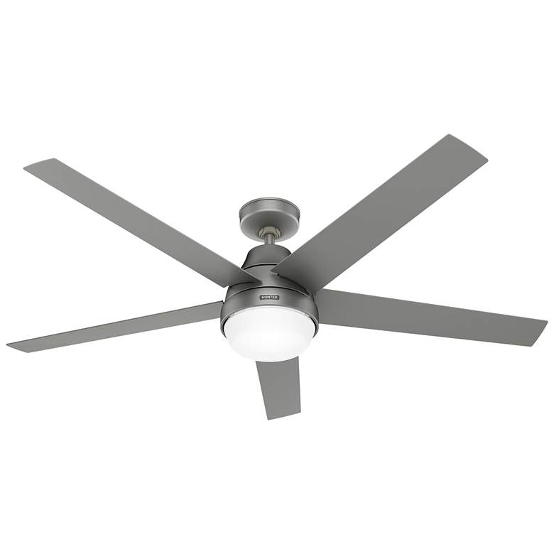 Image 2 Hunter Aerodyne LED 60 in Matte Silver ENERGY STAR Indoor Fan