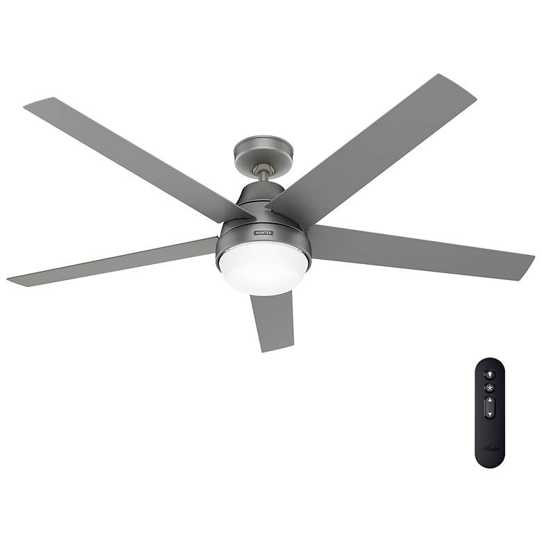 Image 4 Hunter Aerodyne LED 60 in Matte Silver ENERGY STAR Indoor Fan more views