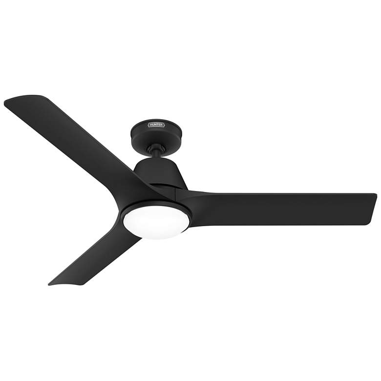 Image 2 Hunter Aeronaut LED 52 in Matte Black ENERGY STAR Outdoor Fan
