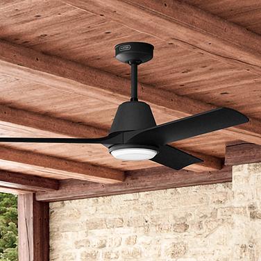 Hunter Aeronaut LED 52 in Matte Black ENERGY STAR Outdoor Fan