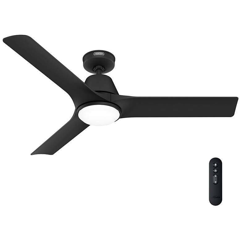 Image 4 Hunter Aeronaut LED 52 in Matte Black ENERGY STAR Outdoor Fan more views