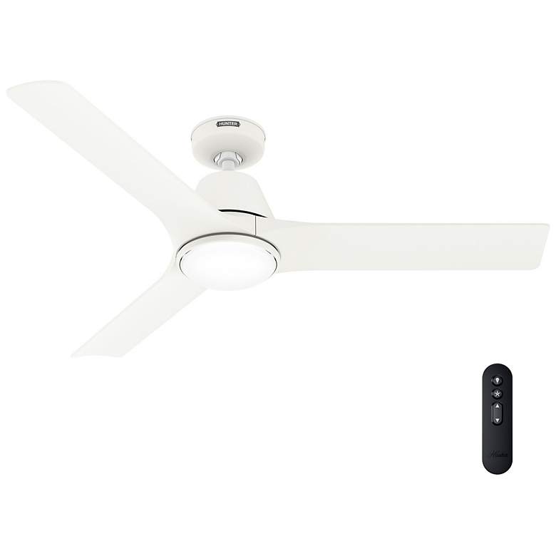 Image 4 Hunter Aeronaut LED 52 in Matte White ENERGY STAR Outdoor Fan more views
