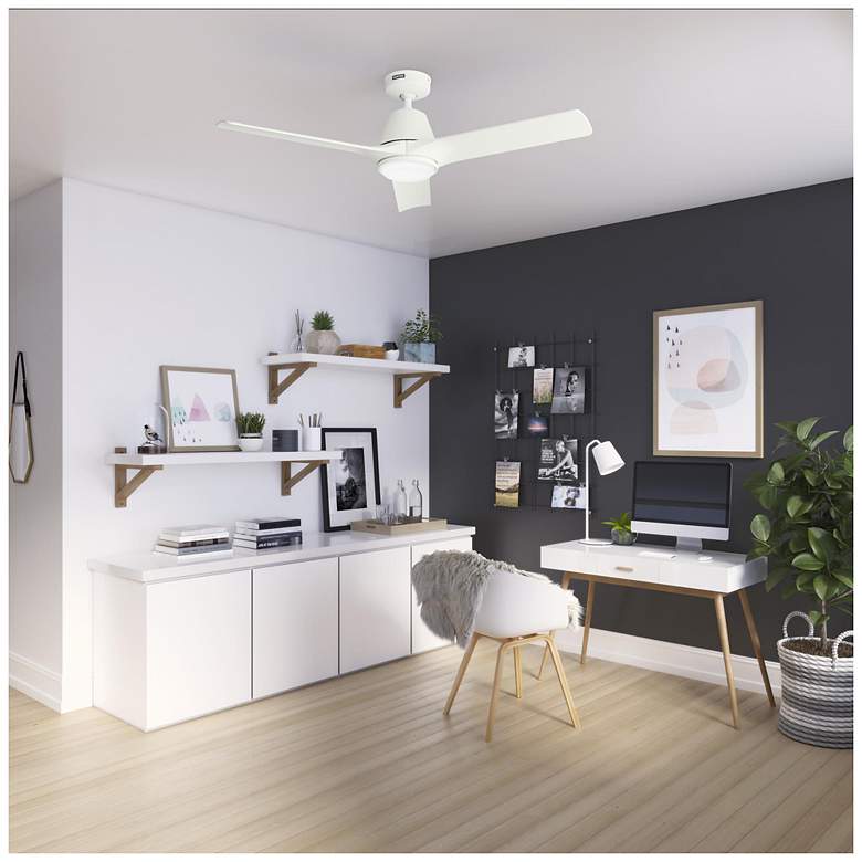 Image 5 Hunter Aeronaut LED 52 in Matte White ENERGY STAR Outdoor Fan more views