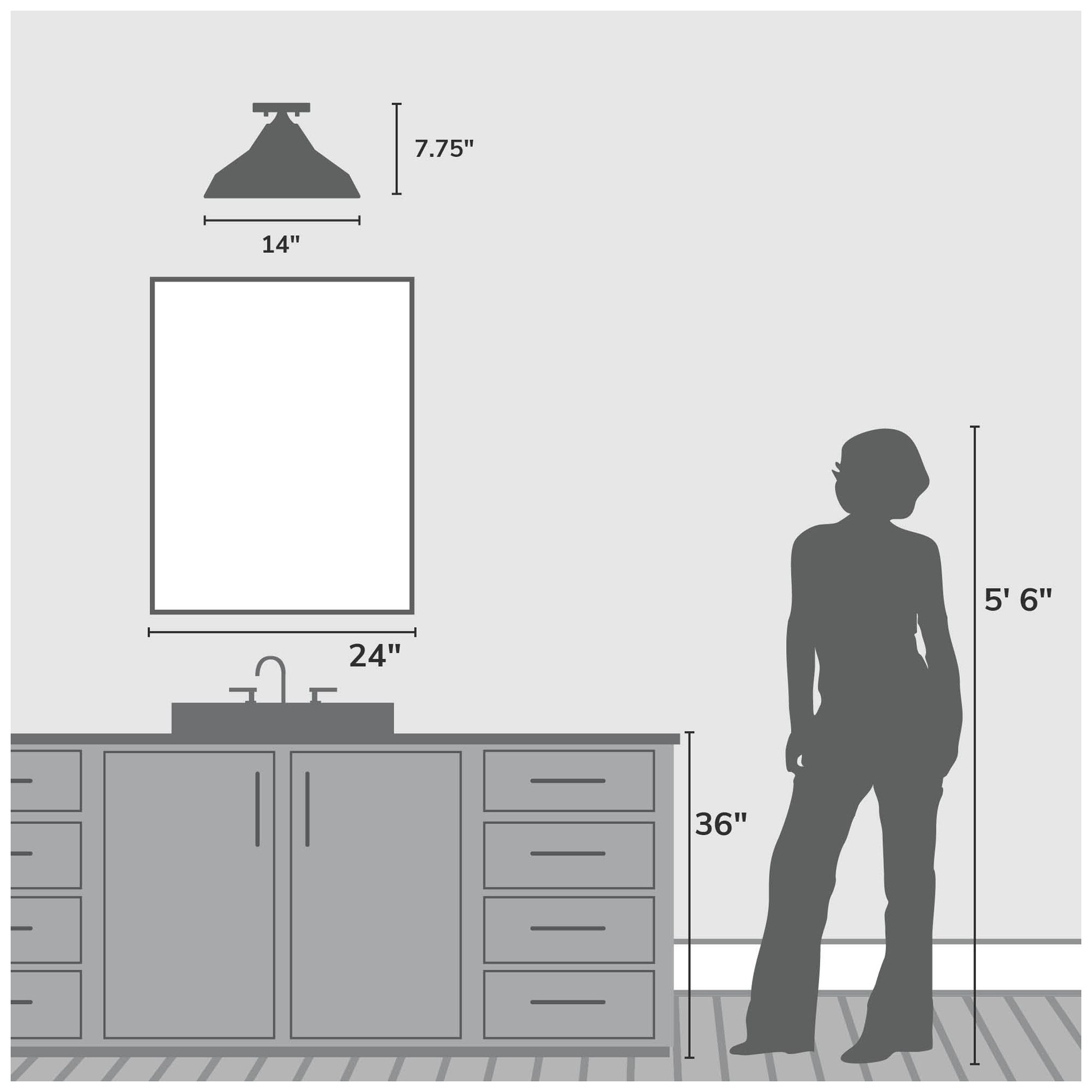 Image 4 Hunter Agoura Matte Black 1 Light Medium Flush Mount Ceiling Light Fixture more views