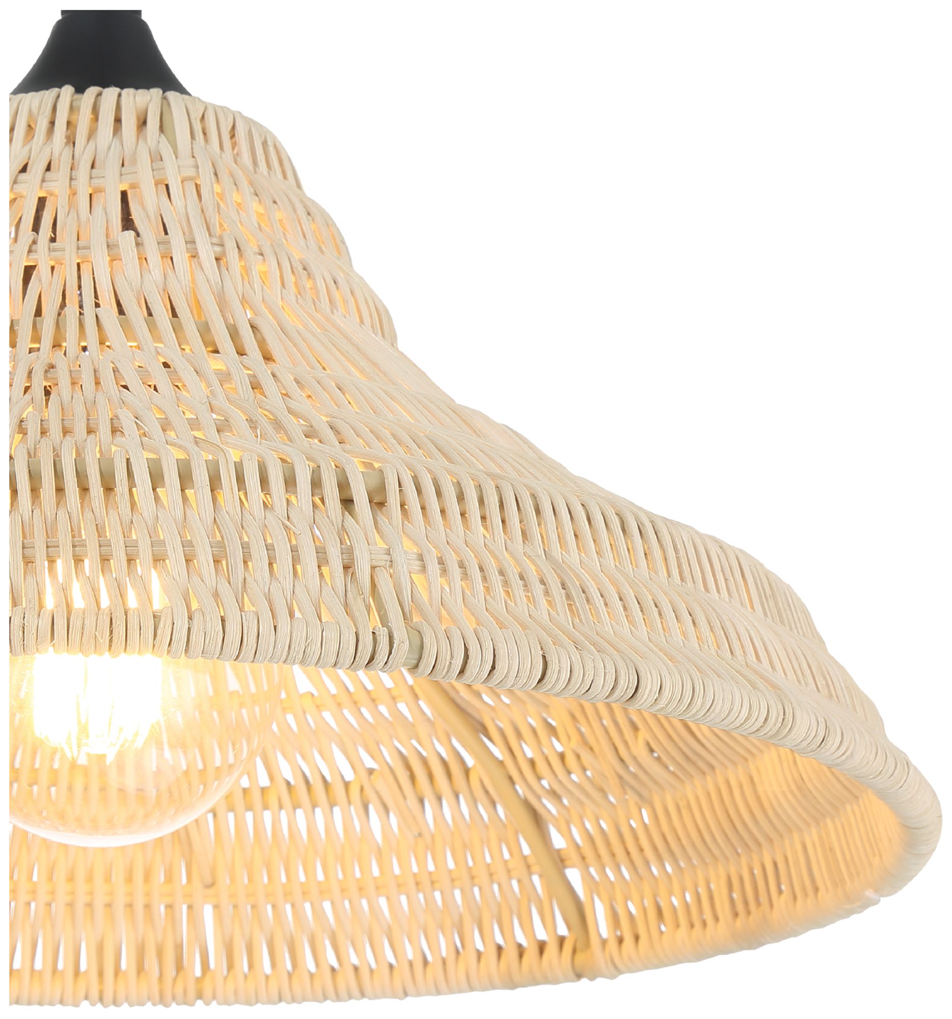 Hunter Agoura Matte Black 1 Light Medium Pendant Ceiling Light Fixture