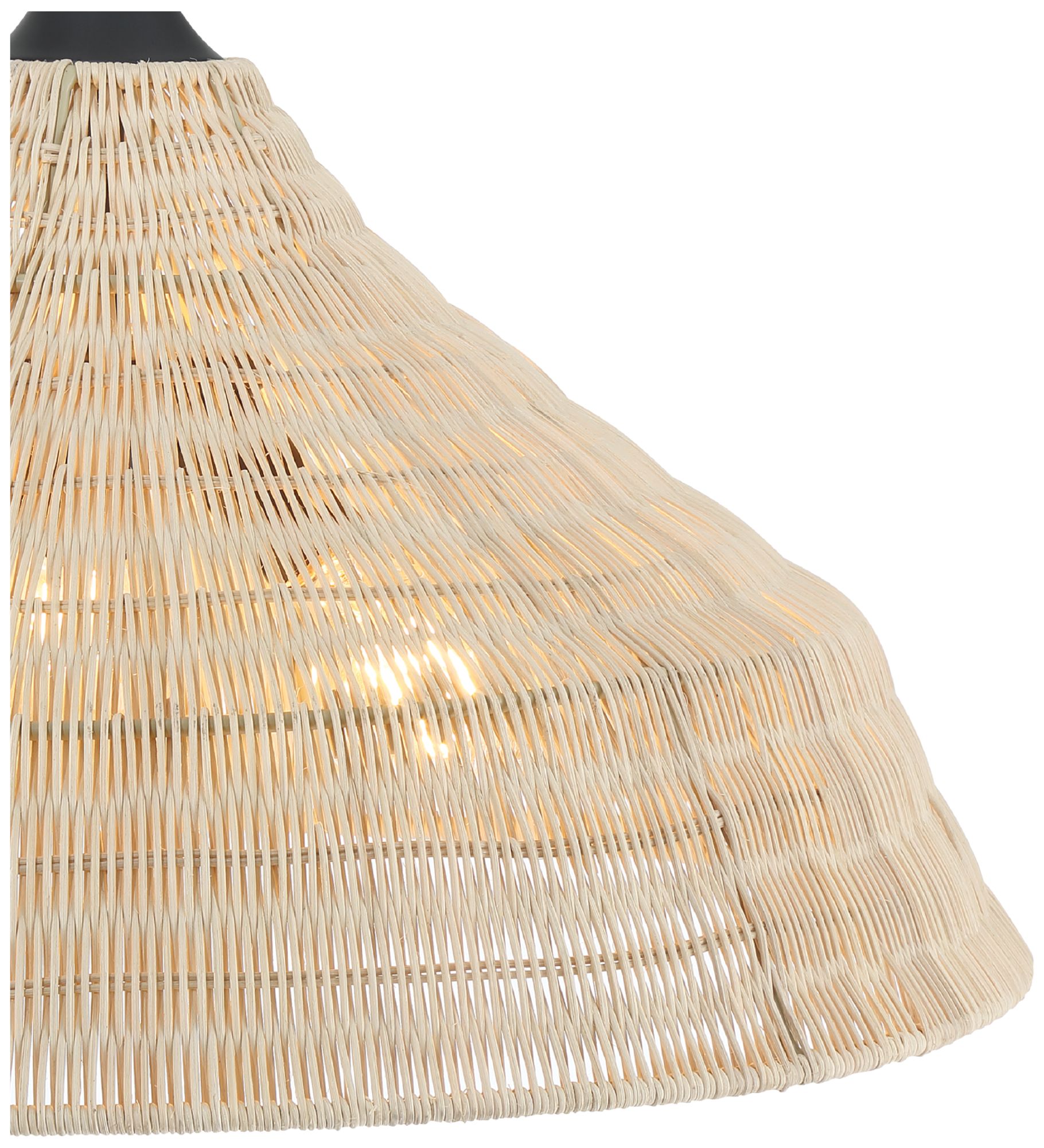 Hunter Agoura Matte Black 3 Light Extra Large Pendant Ceiling Light Fixture