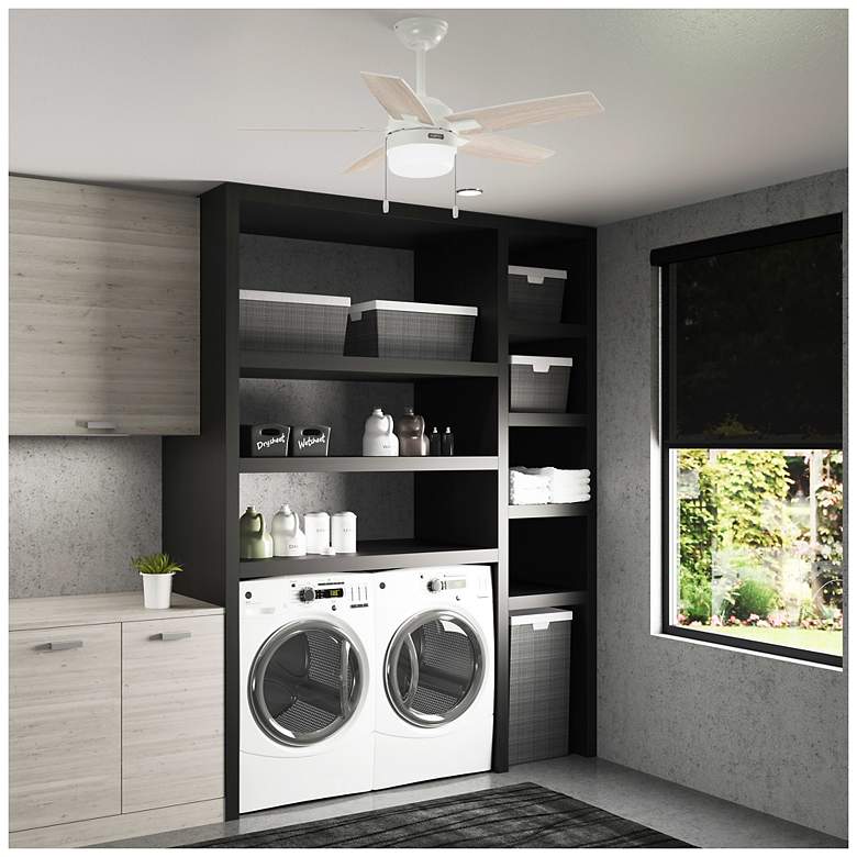 Image 4 Hunter Anisten LED 44 in Fresh White ENERGY STAR Indoor Fan more views