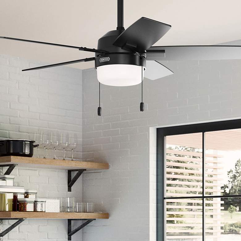 Image 1 Hunter Anisten LED 44 in Matte Black ENERGY STAR Indoor Fan