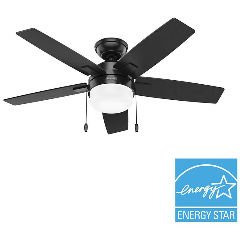 Image 3 Hunter Anisten LED 44 in Matte Black ENERGY STAR Indoor Fan more views