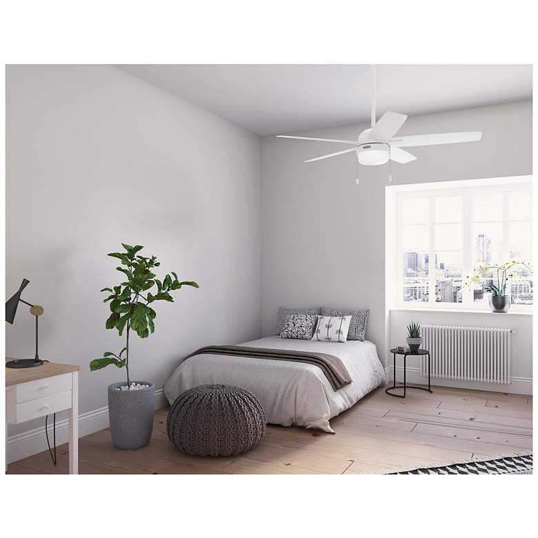 Image 4 Hunter Anisten LED 52 in Fresh White ENERGY STAR Indoor Fan more views