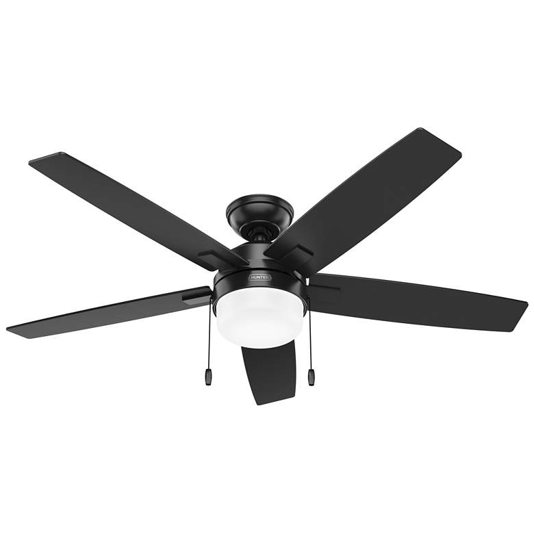 Image 2 Hunter Anisten LED 52 in Matte Black ENERGY STAR Indoor Fan