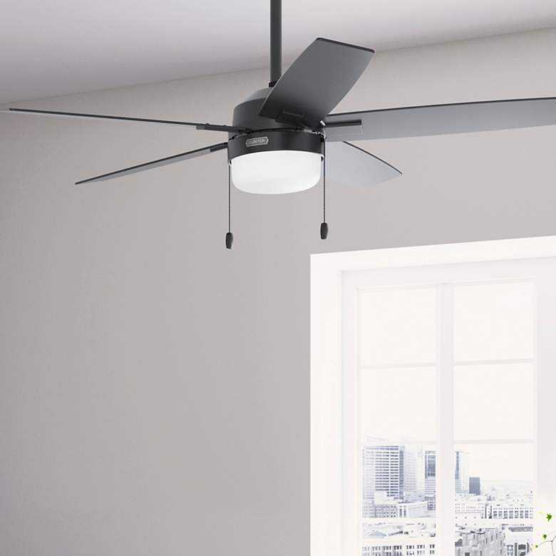 Image 1 Hunter Anisten LED 52 in Matte Black ENERGY STAR Indoor Fan