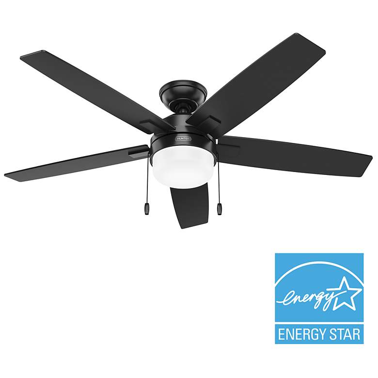 Image 3 Hunter Anisten LED 52 in Matte Black ENERGY STAR Indoor Fan more views