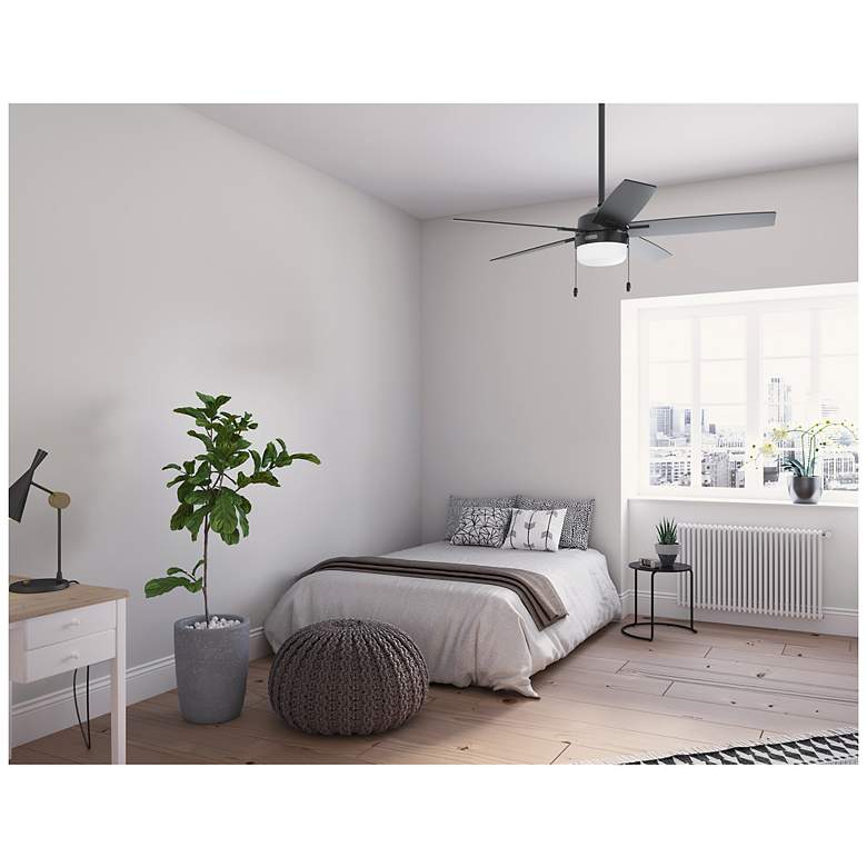 Image 4 Hunter Anisten LED 52 in Matte Black ENERGY STAR Indoor Fan more views
