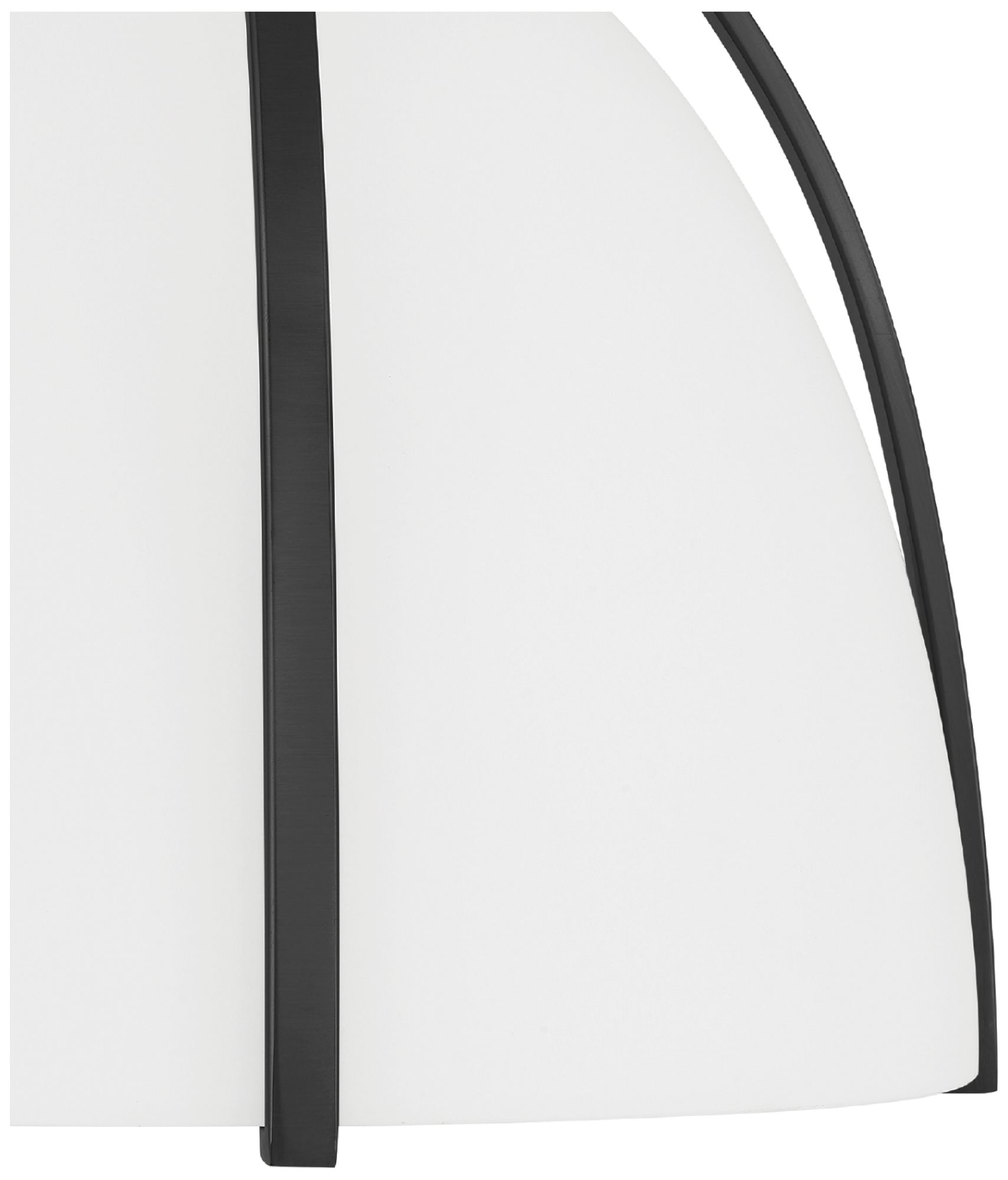 Hunter Arcelia Matte Black with Cased White Glass 1 Light Pendant