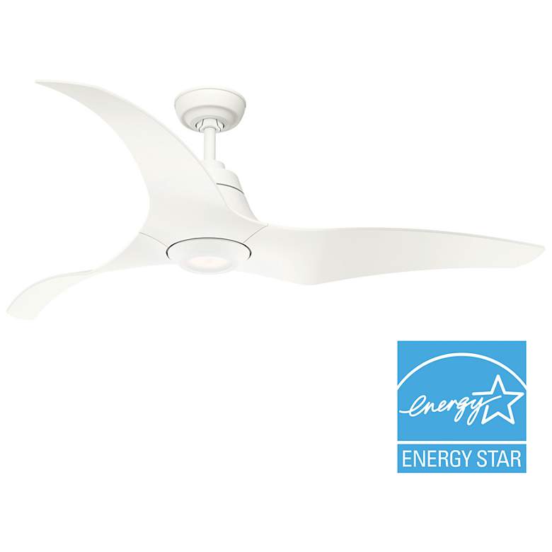 Image 3 Hunter Arwen LED 60 in Matte White ENERGY STAR Outdoor Fan more views