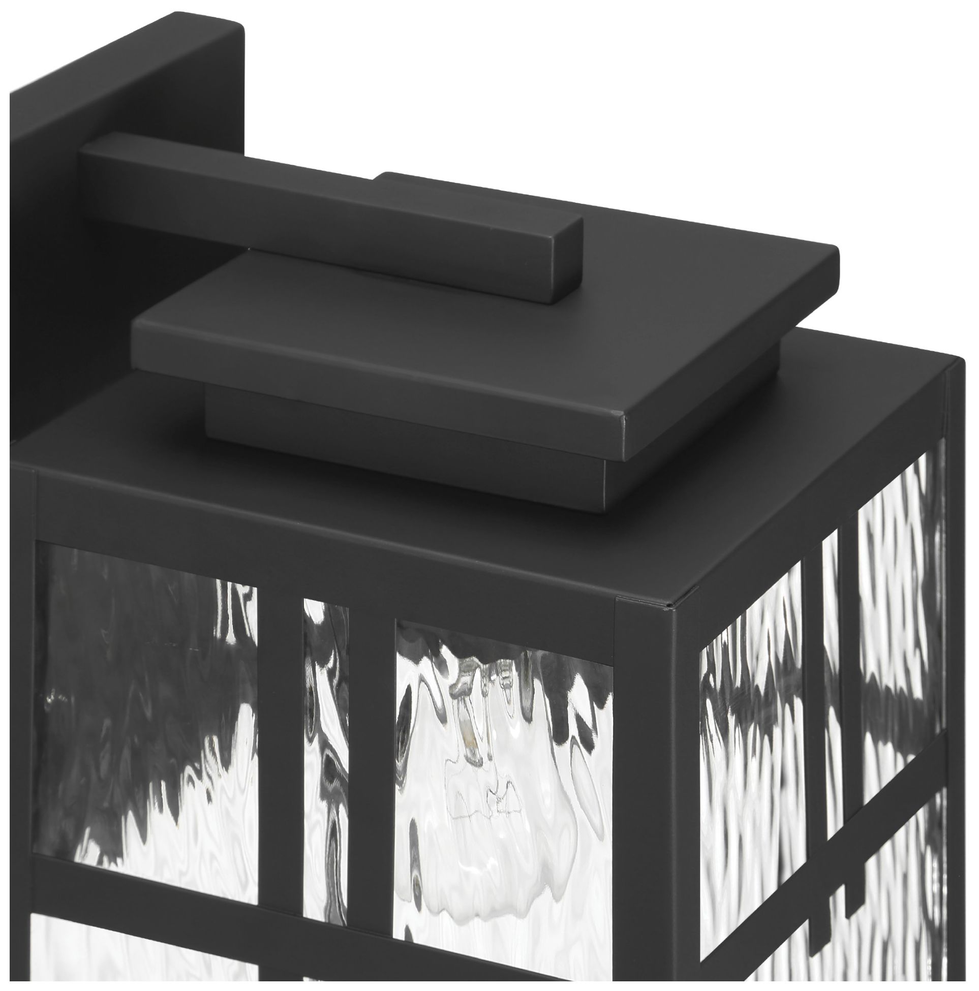 Image 6 Hunter Aspenbrook Matte Black WeatherMax 1 Light Medium 14 Inch Wall Light more views