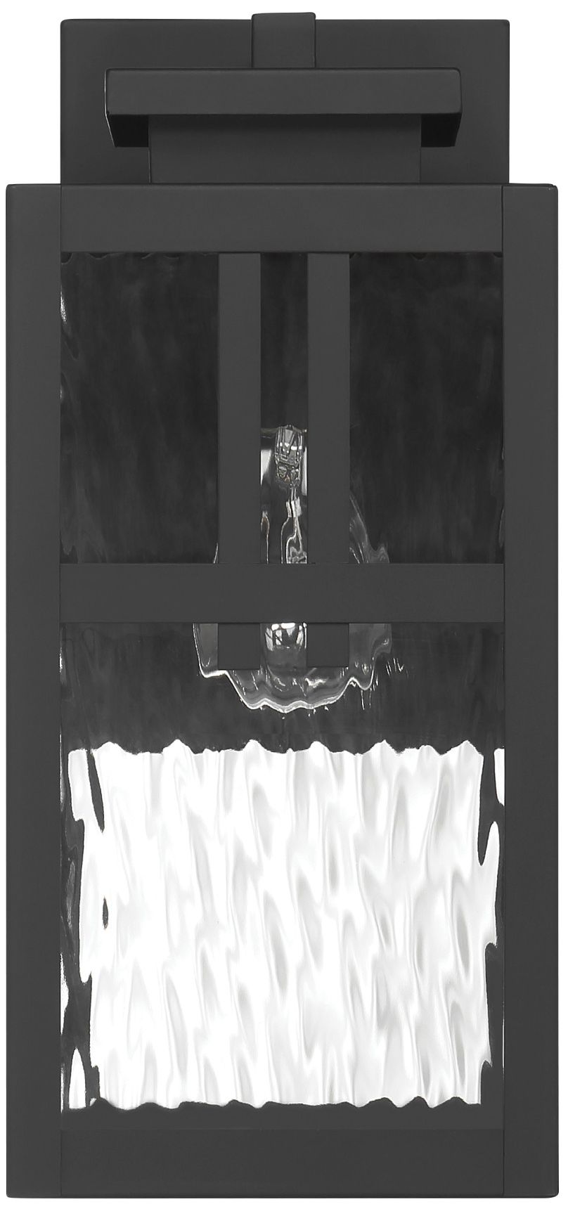 Image 7 Hunter Aspenbrook Matte Black WeatherMax 1 Light Medium 14 Inch Wall Light more views