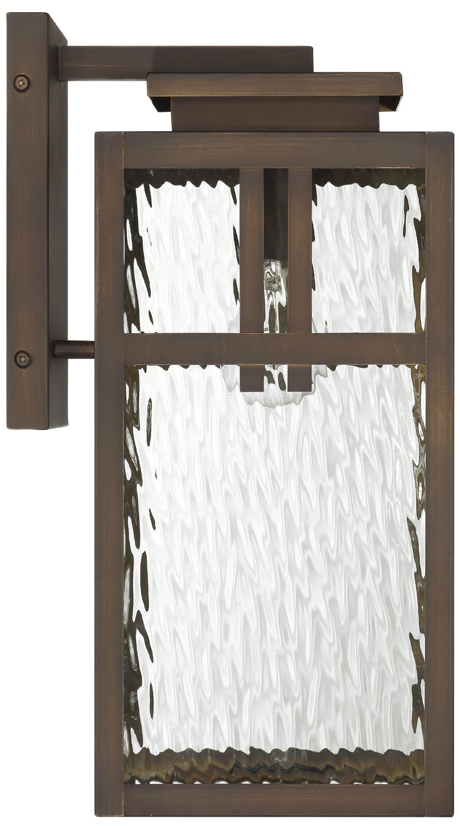 Image 4 Hunter Aspenbrook Matte Bronze WeatherMax 1 Light Large 17 Inch Wall Light more views