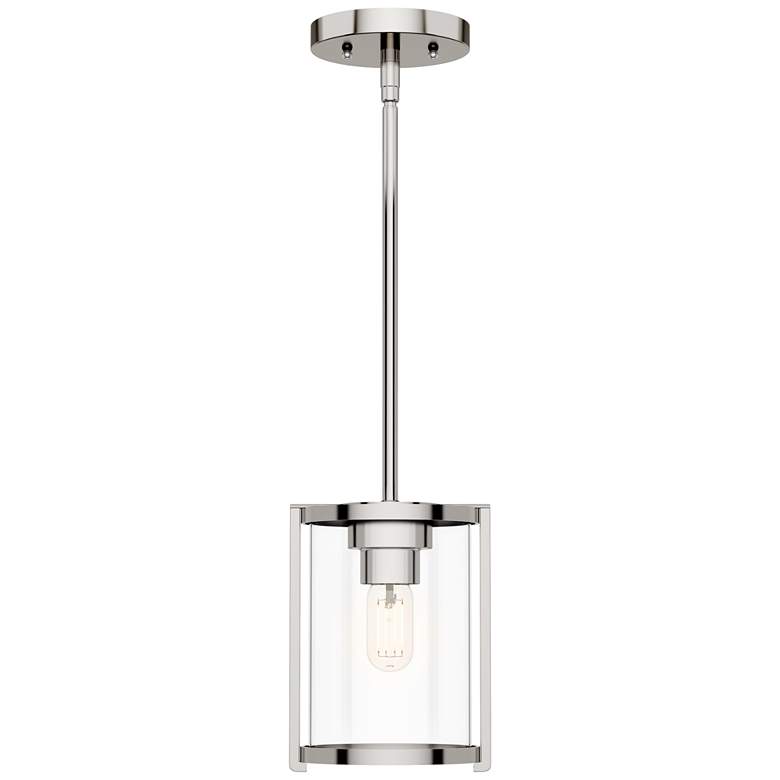 Image 1 Hunter Astwood 6" Wide Polished Nickel Mini Pendant