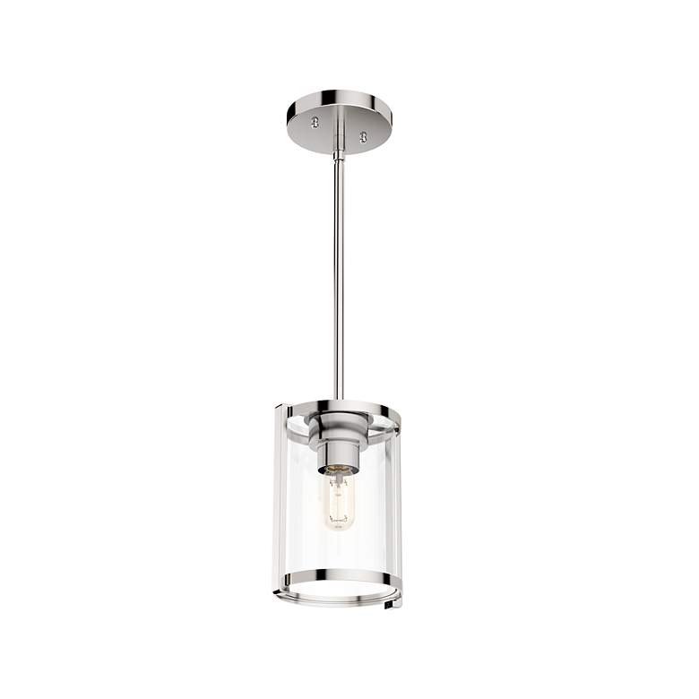 Image 5 Hunter Astwood 6" Wide Polished Nickel Mini Pendant more views