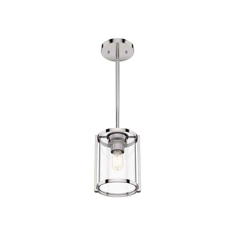 Image 6 Hunter Astwood 6" Wide Polished Nickel Mini Pendant more views
