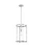 Hunter Astwood Brushed Nickel with Clear Glass 1 Light Pendant Light