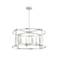 Hunter Astwood Brushed Nickel with Clear Glass 6 Light Chandelier Light